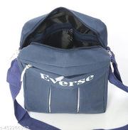 EVERSE Casual Unisex Bag / Shoulder Bag for Men / Travel Bag / Cross Body Bag / Office Business Bag / Messenger Bag / Stylish Sling Bag for Men & Women (Blue)