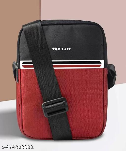 modern black red sling bag for men  crosbody bags Men and Women pocket zip closure small sling bags for said  bags