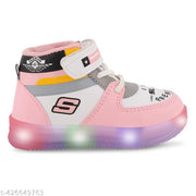 Trenszio  Kids  Led Shoes, Casual Led Velcro Shoes, Light weight Shoes, Outdoor Indoor Shoes, Casual Shoes for Little Tiny Kid Baby Boy Girl Shoes T101GlowPink
