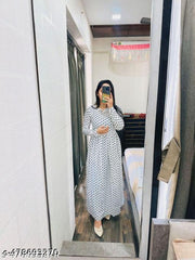 Polyster/Crepe fabric-Kurti for Girls and Women