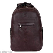 Unisex 25 Liters Laptop Backpack Bag Stylish Pu Leather School/College/Office & Travels