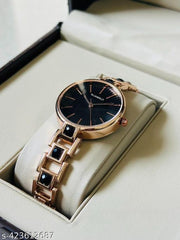 Watch for Women,Watch for Girl ,Waterproof Women Wrist Watches Black Dial diamond Studded watch Formal,Casual,Festive,Partywear,Wedding,Western Party