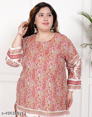 cotton plus size kurta