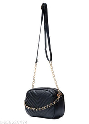 Chain Handle Sling Bag For Girls