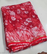 kasmora  printed Saree With Blouse New Arrivel Desing Saree Full Handwash