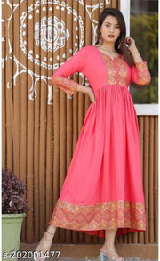 Women printed anarkali kurti
