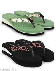 Two Soft Comfortable & Stylish Women's Daily Use Slipper/Flipflop for Women & Girls Combo of 2