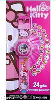 Hello Kitty Projector Watch for Kids/Best Gift for Kids/Girls and Boys,Perfect for Gifts, Birthday Gifts //Best Gift Pack-Pink