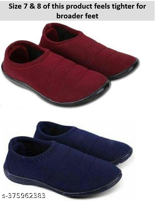 SUPEXr Women's and Girl's Comfortable Sports Running ,Walking Slip-on casual Shoes combo of 2