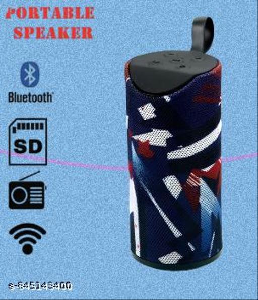 QUXXA TG-113 Best Bluetooth Wireless Speaker for DJ Party, Outdoor, Bedroom with Great Sound, Super Bass, Portable, Rechargeable Supports TF/USB/Pen Drive/AUX (Multi-Color)