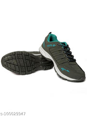 Angel Craft Grey Solid Running Shoes For Men