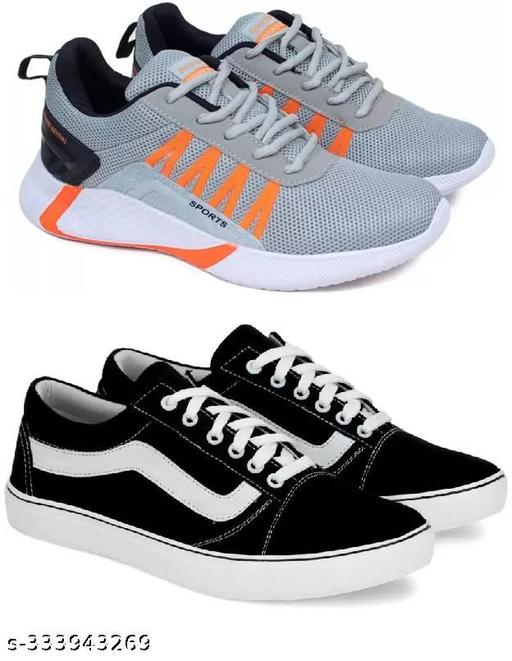 Mesh Sports Shoes For Men Combo Pack of 2 Pack of 2