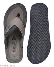 MAAN leather look fancy mens slippers flip flops