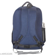 Casual Polyester Zip Pocket Blue Water Resistant Backpack For Men | Men's Backpack | College Bag | Laptop Bag | Travel Bag