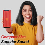 Bluetooth Speaker TG-113 Ultra 3D Dynamic Thunder Sound With High Bass Wireless Portable Bluetooth Speaker (Color Red)