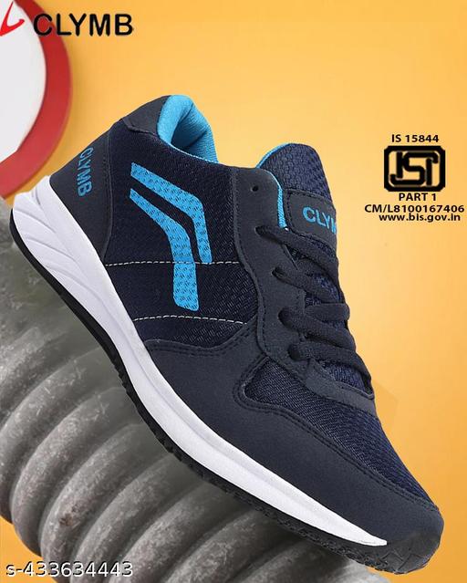 CLYMB Casual Sport for Men | Stylish Lace-Up Sneakers with Cushioned Insole | Comfortable Walking Shoes with Rounded Front Running shoes