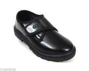 Coolz Kids Black Formal School Uniform Shoes Derby Vel