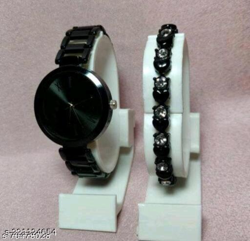 Classy Women Analog Watches Fancy Solid  Designer Alluring Stainless Steel Kadi Belt Analog Women Watches