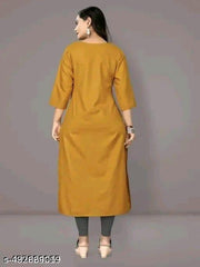 NEW TRENDING EMODRIED KURTY FOR WOMEN AND FULL COTTON KURTY