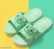Women's Home Flip-Flops & Slippers Summer Indoor Bath Couple Bathroom Non-slip Unisex Sandals and Slippers Cute Teddy Flip Flops || Daily wear || Casual Wear ||
