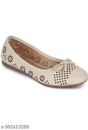 MAHI & LOOKS Stylish Cream Bellies for women (CREAM)