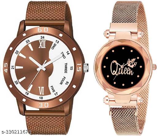 Couple Stylish Combo of Watches for Couple