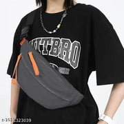 Nylon Crossbody Bag for Men & Women | Lightweight Adjustable Shoulder Sling Bag | Multi Pocket Casual Travel Handbag