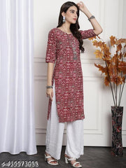 Polyster/Crepe fabric-Kurta for women