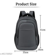 SYGA Backpack for Men & Women Oxford Cloth School Student Travel Bag(Grey)