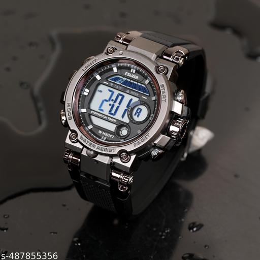 Felizer Army Watch Digital H9047 GunMetal Big Dial Watch For - Men