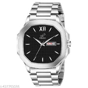 Day & Date Functioning Square Dial Analog Watch For Men & Boy