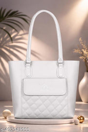 Stylish Women’s PU Leather Tote Bag | Trendy Shoulder Handbag for Girls & Women