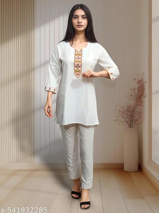 short emb kurti
