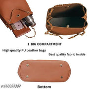 Stylish Women Shoulder Bag with Golden Handle