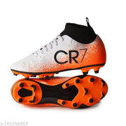 Axpro CR7 Ronaldo White Ankle Synthetic TPU Studs Football Shoes For Men