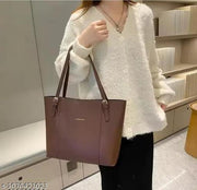 Women's brown shoulder handbag