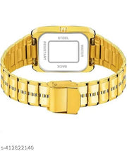 Golden Dial Gold Strap Analogue Waterproof Quartz Gold Plated Day & Date Functioning Watch for Boys & Men