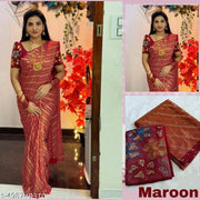 designer fancy brasso saree