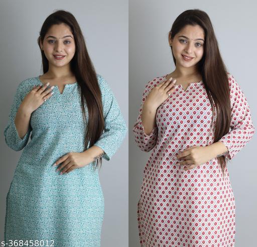 Chafi Cotton Printed Kurtis