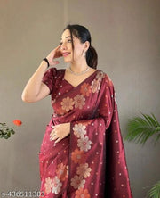 Fancy Exclusive Banarasi Silk Saree With Blause