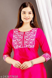 Neha Attractive Women Embroidery Straight Kurta for women