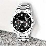 Stainless Steel Strap Day Date Analog Watch For Men