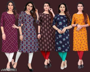 Polyster/Crepe fabric-Jivika Alluring Kurtis