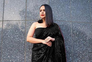 New Stylish Bollywood Georgette Sequince Saree For Women