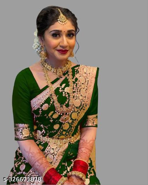 Banarasi Patola Silk Saree For Womens With Blouse Piece
