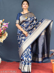 Mesmeric Soft Banarasi Silk Saree With Opulent Blouse Piece