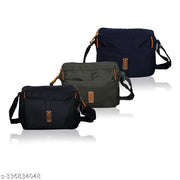 Men's Sling Bag Pack of 3 Stylish Cross Body Travel Office Business Messenger Bag for Men Women