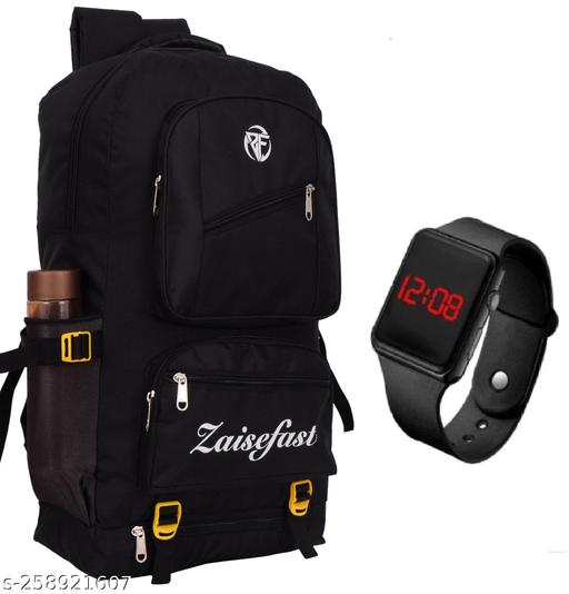 zaisefast New Branded Trekking Bag 55 L For travel ,sport camping ,Hiking Trekking & Mountaineering Luggage Bags Unisex Rucksack ,Weekender Travel and watch For Mens , Womens , Boys and Girls