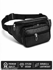 Latest Men Women Leather Waist Pack Travel Bags For Money| Belt| Cards |Mobile| Documents| Kit| Books and Bills Dairy Pouch Cross Side Bag For Men Women .With Belt Stylish Small Luggage Accessories Bag I Waist Bags I Fanny pack.