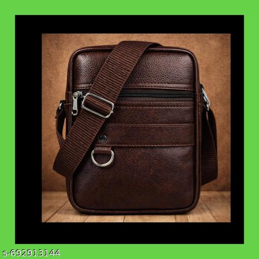 leather sling bag for daily use | leather crossbody bag for travel | Classic Leather Sling Bag | Waterproof Crossbody Shoulder Bag for Travel & Office | Premium Leather Sling Bag for Men | Stylish Crossbody Shoulder Bag for Daily Use